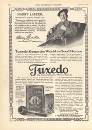 Promotion For Tuxedo Tobacco Litery Digest Sep 5 1914