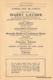 American Music Hall Boston Programme Booklet Nov 23 1908 -2