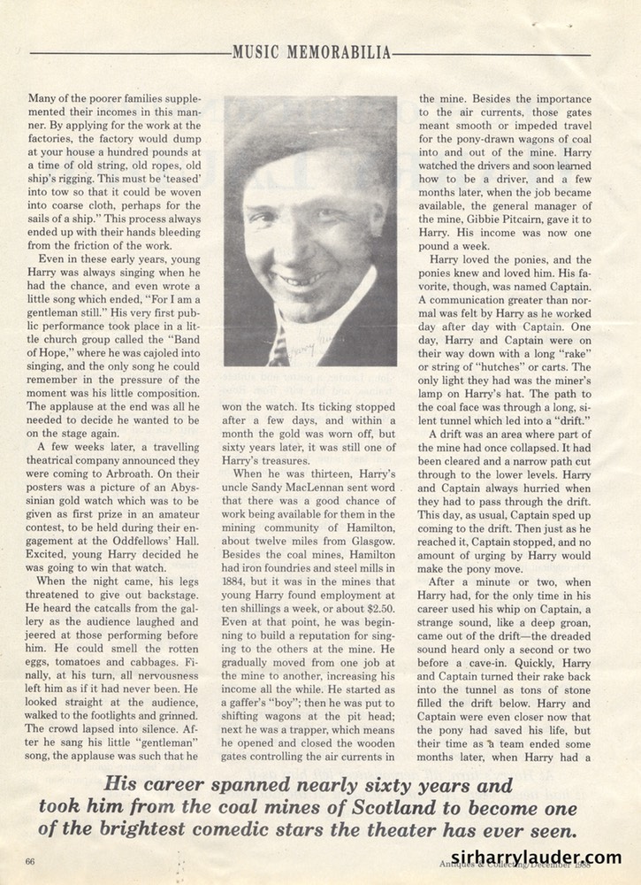 Antiques & Collecting Magazine The Scottish Minstrel Dec 1988 -2 First Part