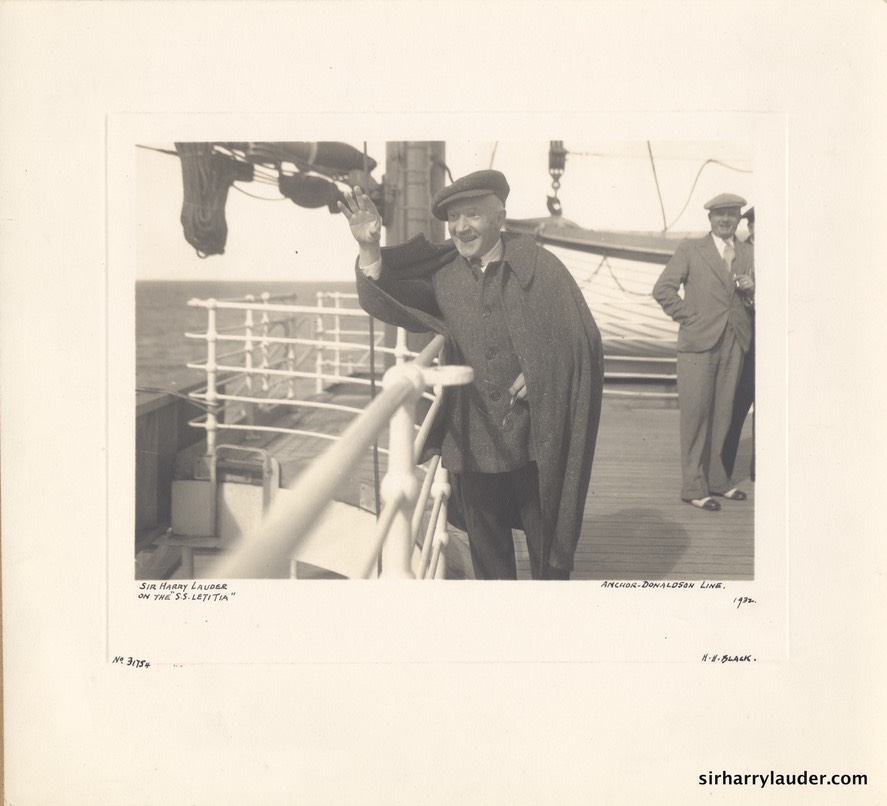 Art Print of Sir Harry On SS Letitia 1932 