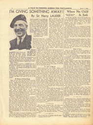 Article Tit Bits I'm Giving Something Away by Sir Harry March 4 1933