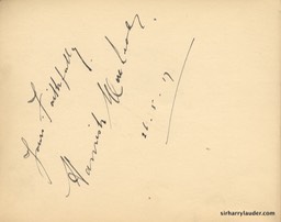Autograph Album Page Three Cheers 1917 Hamish MacLeod