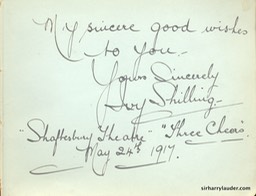 Autograph Album Page Three Cheers 1917 Ivy Shilling