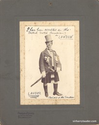 Cabinet Photo Annotated By Sir Harry Last O The Sandies Shapes Auction British Scotch Comedian Undated