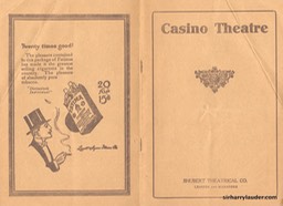 Casino Theatre New York Program Booklet Dated Jan 15 1914 -1