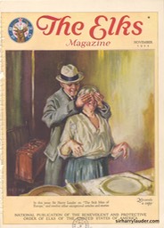 Elks Magazine Sick Men Of Europe By Sir Harry Lauder Nov 1922 -1