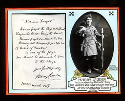 Glass Slide WWI Shaftesbury Theatre March 1917