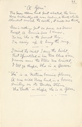 Handwritten Verse A Gem Undated