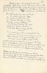 Handwritten Verse Looking For A Bonnie Lass To Love Me No 25 Signed Undated