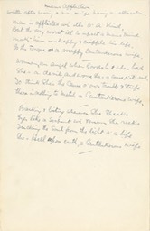 Handwritten Verse Mans Affliction Undated