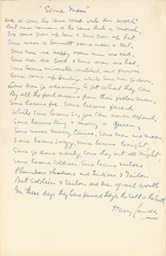 Handwritten Verse Some Men Signed Undated