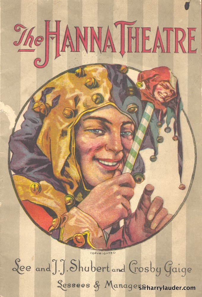 Hanna Theatre Cleveland Ohio Programme Booklet Jan 2 1922 -1