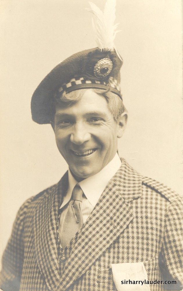 Harry Lauder in Houndstooth Jacket Undated