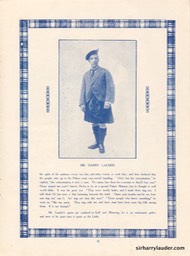 Harry Lauder Souvenir Sydney 1914 -12
