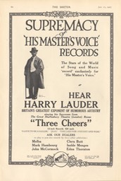 HMV Advertisement The Sketch Jan 17 1917