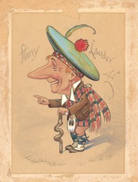 Lauder Caricature Drawn By Frank Holland 1925
