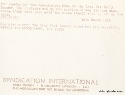 Lauder Ha' Strathaven Sale 1966 -1 Reverse