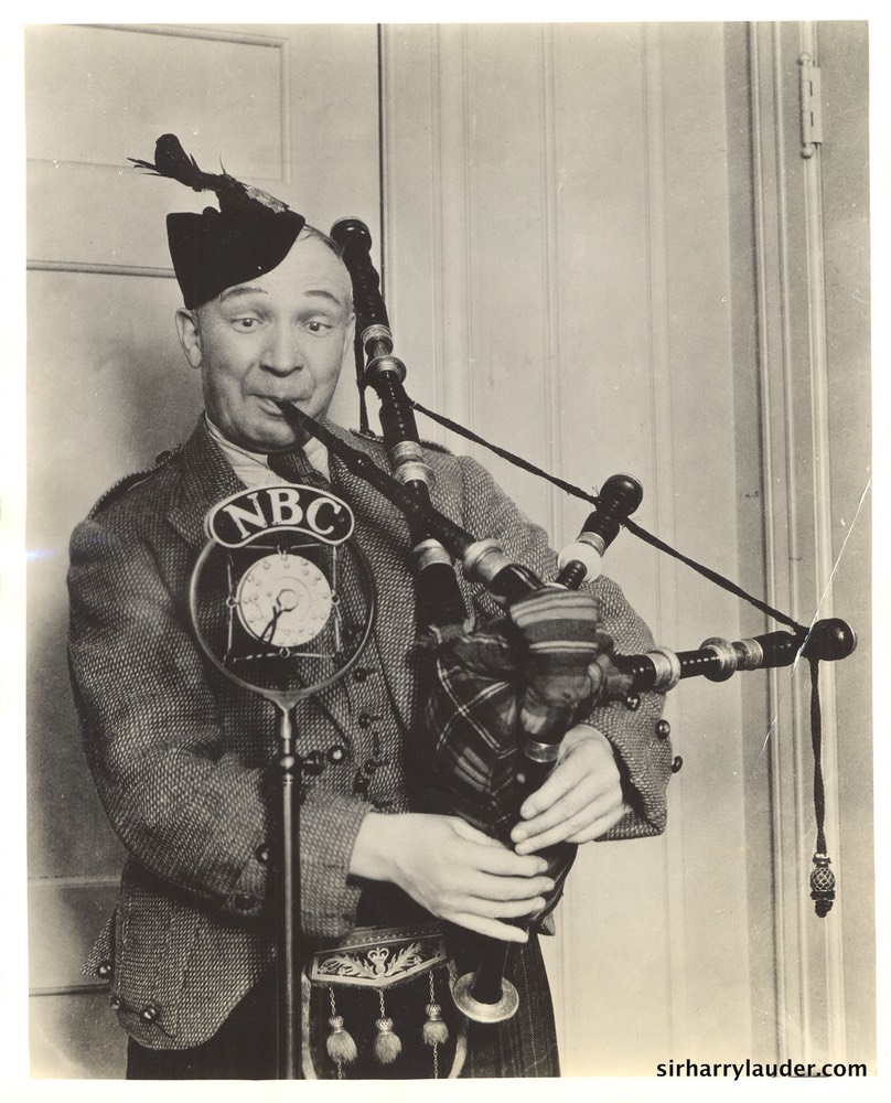Lauder NBC Broadcast Photo Verso Date Stamp Sep 1929