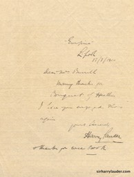Letter Handwritten To Mrs Burrill From Empire Liverpool 18 8 1910-001
