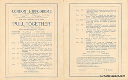 London Hippodrome Warriors' Day Programme Bi-Fold Mar 31 1921 -2