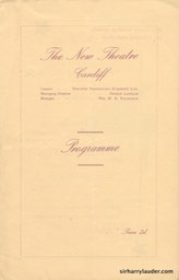 New Theatre Cardiff Wales Programme Booklet Dated Oct 21 1935 -1