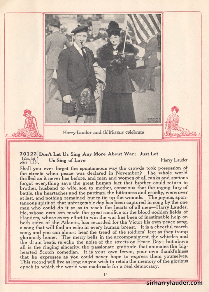 New Victor Records Booklet Article & Photo Feb 1919