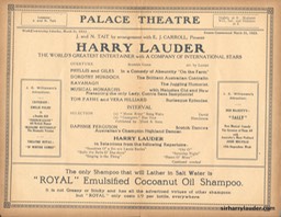 Palace Theatre Sydney Programme Booklet Mar 31 1923 -3