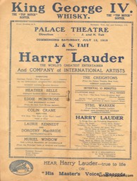 Palace Theatre Sydney Programme Booklet July 12 1919 -2