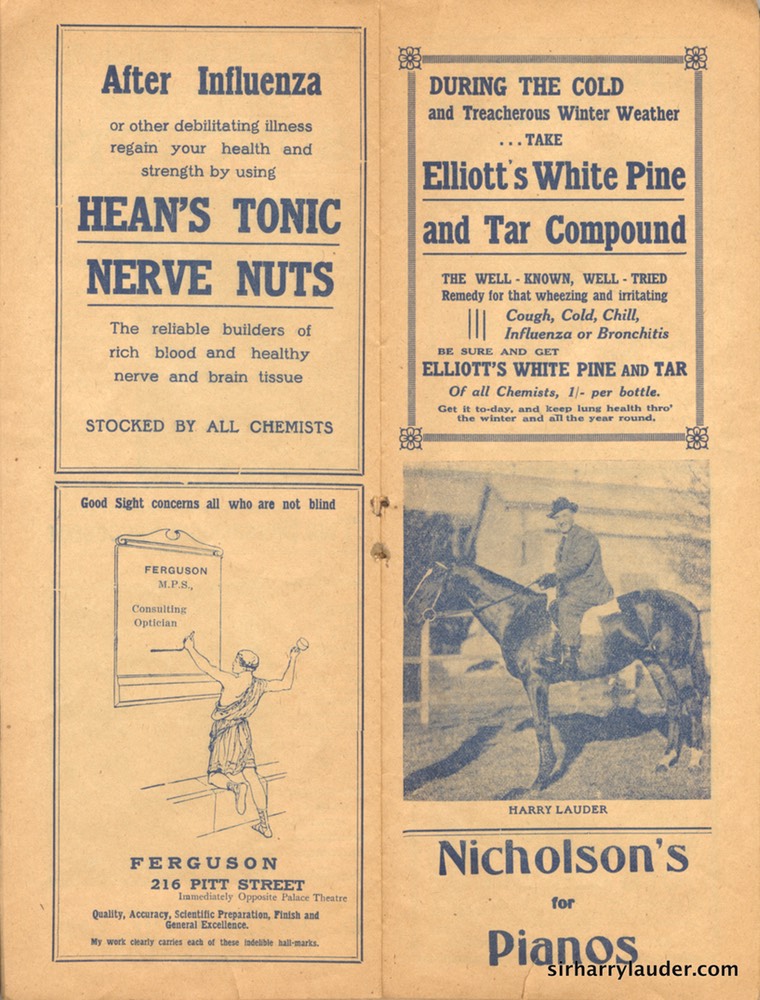 Palace Theatre Sydney Programme Booklet July 12 1919 -3
