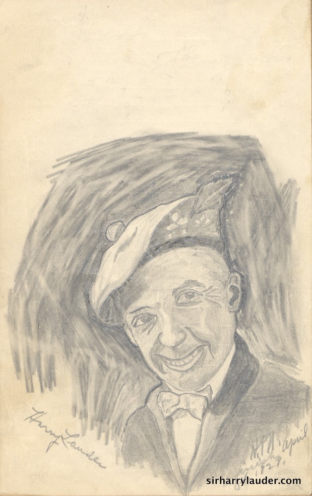 Pencil Drawing By N P H ? Dated April 14 1929