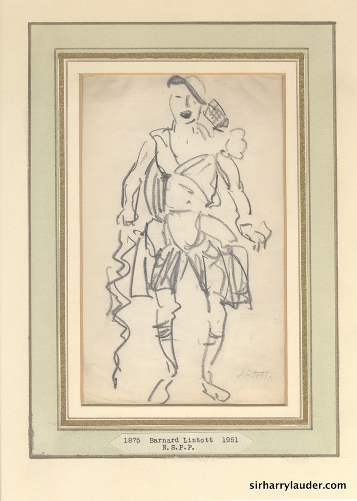 Pencil Sketch By Barnard Lintott Frames Undated