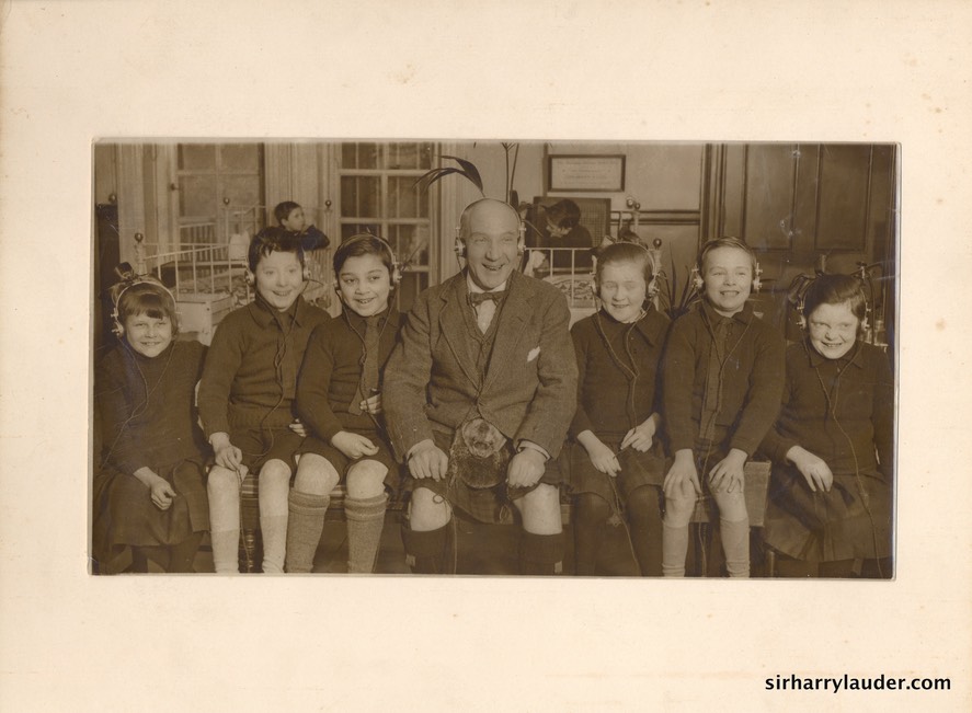 Photo Album Sir Harry & Children With Headphones Undated