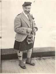 Photo Harry Lauder On Unknown Ship? Dated Aug 22 1927
