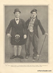 Photo Lauder & Chaplin Film Fun Magazine Undated