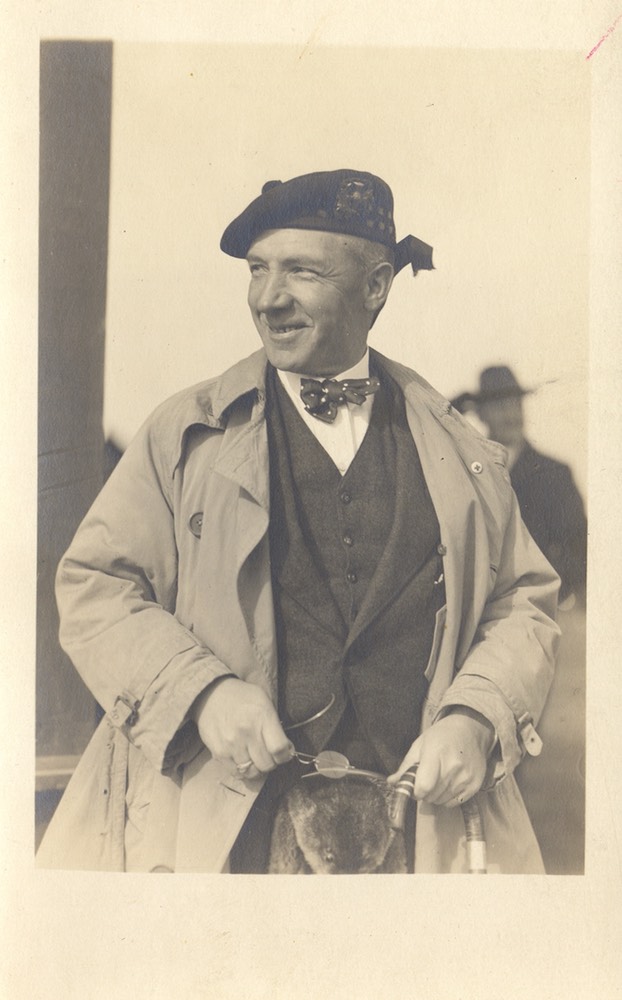 Photo Postcard Sir Harry Probably at US Naval Personell Ceremony - Undated