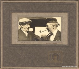 Photo Sir Harry & Geo S Thomson Calendar Geeting Card 1924 -1
