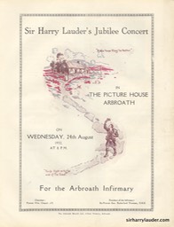 Picture House Arbroath Sir Harry Lauder's Jubilee Program Booklet Aug 24 1932 -2