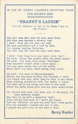 Postcard Granny's Laddie In Aid of Scottish Fund - Undated