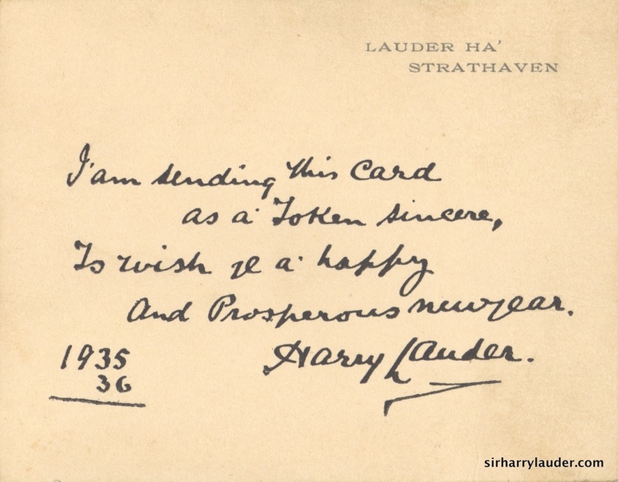 Printed New Year Card 1935 36