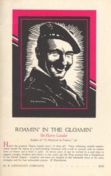 Promotion For Roamin' In The Gloamin' Undated Prob 1928