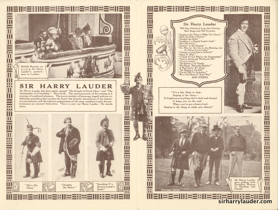 Salt Lake Theatre Programme Bi-Fold Jan 26 1923? Reverse