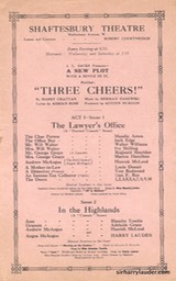 Shaftesbury Theatre London Three Cheers Programme Booklet No 1 1916-17 -3