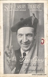 Shaftesbury Theatre London Three Cheers Programme Booklet No 3 1916-17 -01