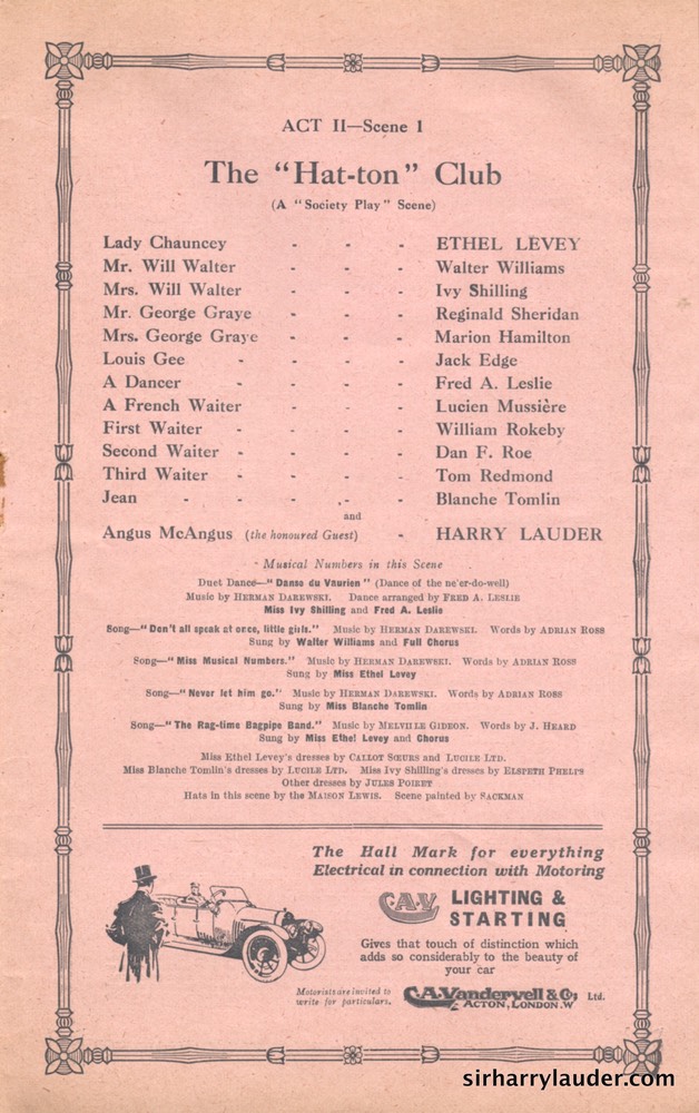 Shaftesbury Theatre London Three Cheers Programme Booklet No 2 1916-17 -5