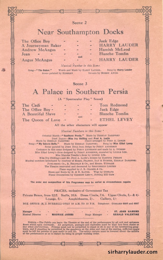 Shaftesbury Theatre London Three Cheers Programme Booklet No 2 1916-17 -6