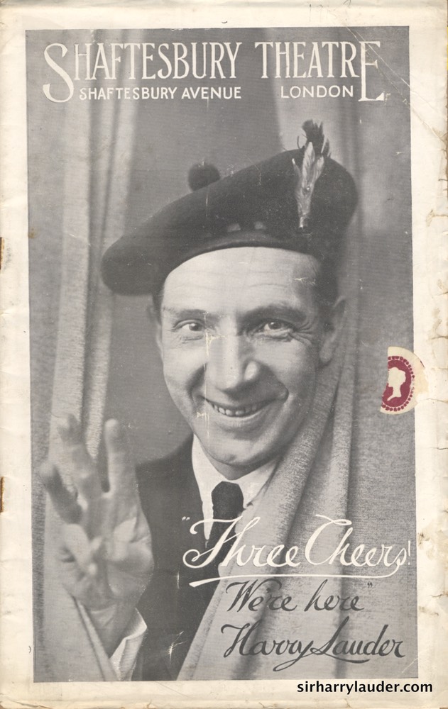 Shaftesbury Theatre London Three Cheers Programme Booklet No 3 1916-17 -01