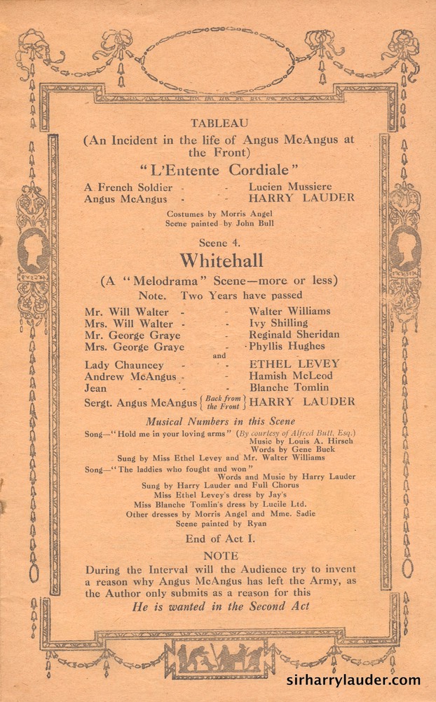 Shaftesbury Theatre London Three Cheers Programme Booklet No 3 1916-17 -08
