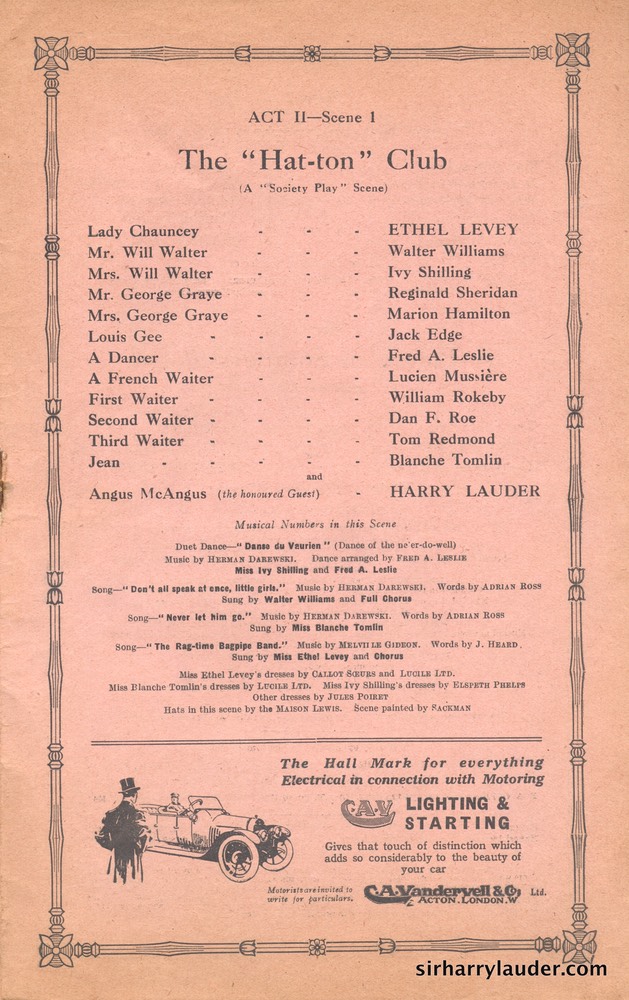 Shaftesbury Theatre London Three Cheers Programme Booklet No 1 1916-17 -5
