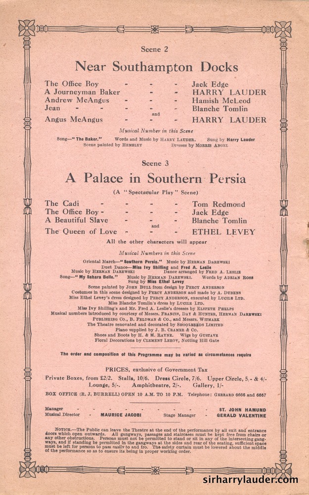 Shaftesbury Theatre London Three Cheers Programme Booklet No 1 1916-17 -6