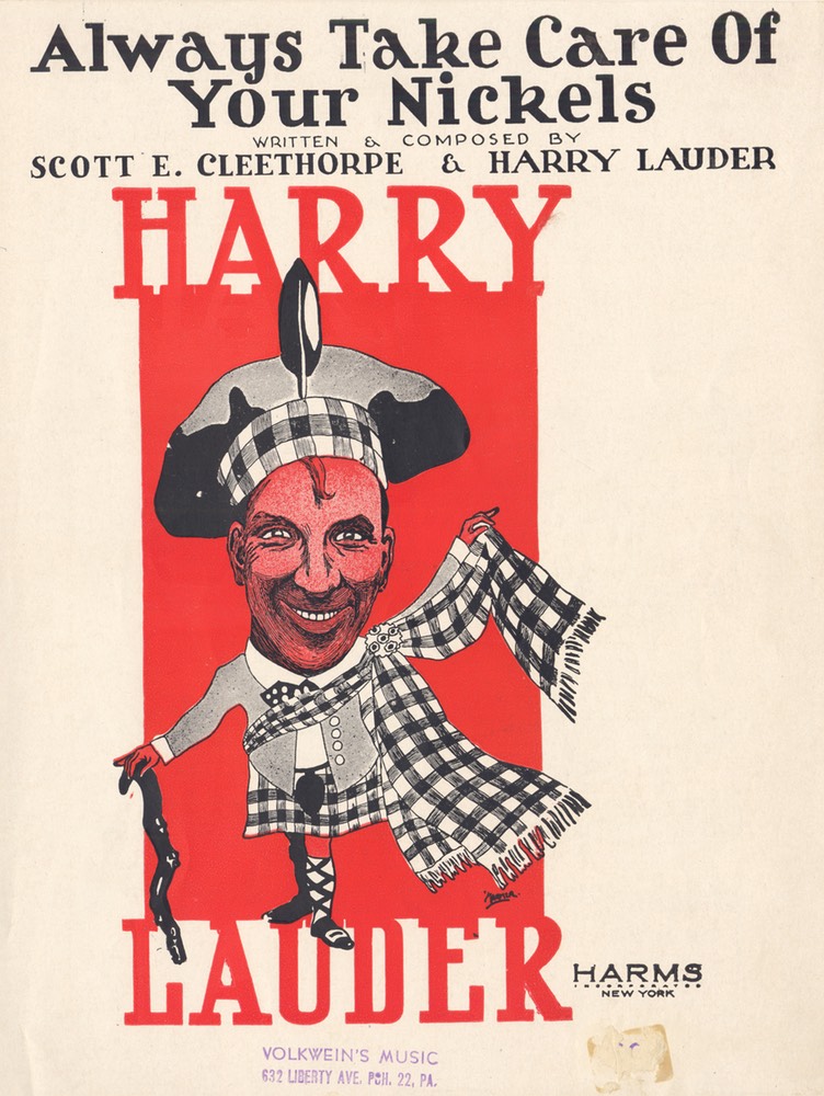 Sheet Music Always Take Care Of Your Nickels Harms NY Undated